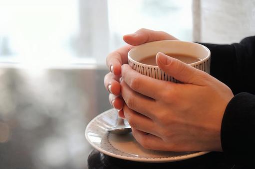 ほっと一息 コーヒータイム 3  コーヒー,ホットコーヒー,コーヒータイムの写真素材