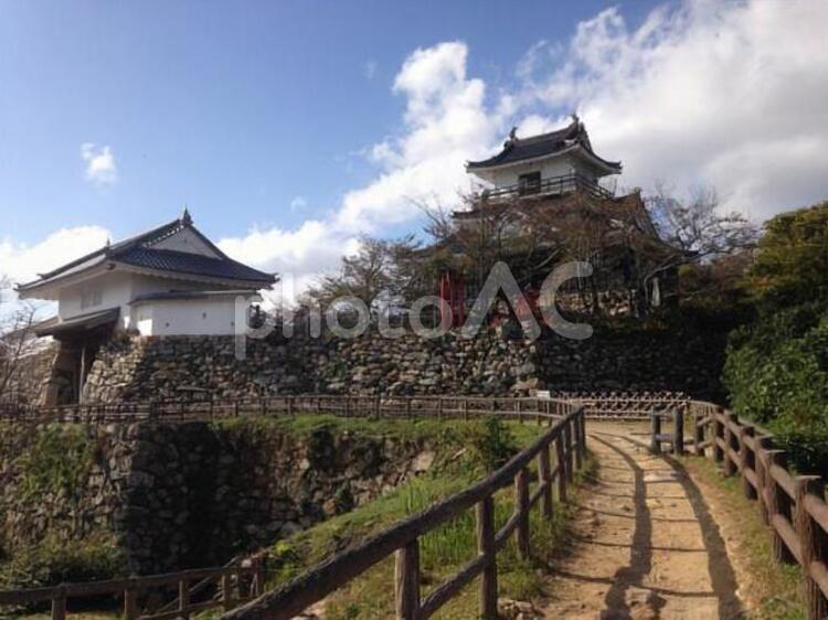 浜松城への道程 浜松城,出世城,徳川家康の写真素材