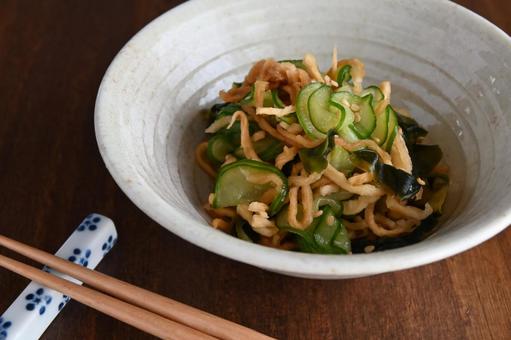 きゅうりと切干大根の酢の物 きゅうりと切干大根の酢の物 きゅうりと切干大根の酢の物,キュウリ,大根の写真素材