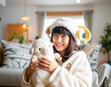 未年フォト・羊コスの羊子さん 未年フォト・羊コスの羊子さんの写真