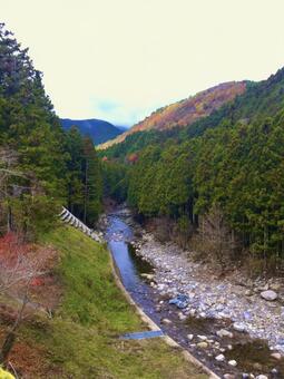 天川村の景色 天川村,奈良県,山の写真素材