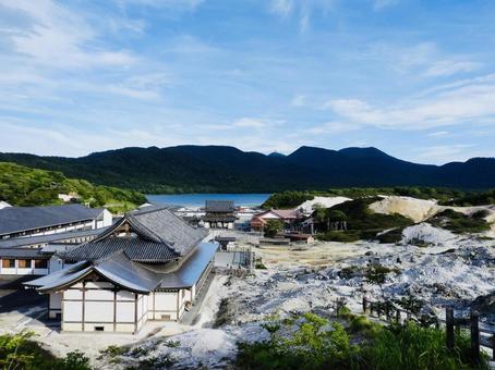 霊場恐山全景2 霊場恐山全景2 恐山,霊場恐山,恐山菩提寺の写真素材