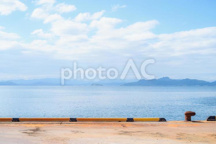 小豆島から見る瀬戸内海 小豆島,離島,島々の写真素材