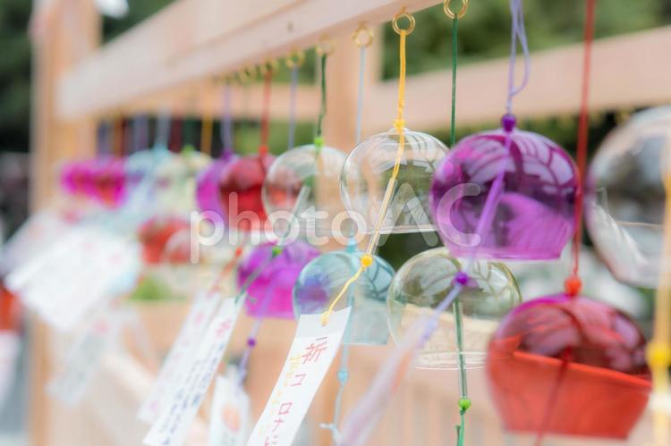 夏の風物詩　風鈴 風鈴,カラフル,彩りの写真素材