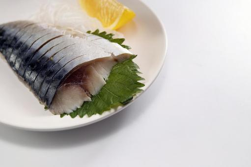 しめさばの盛り付け しめさばの盛り付け しめさば,魚,刺身の写真素材