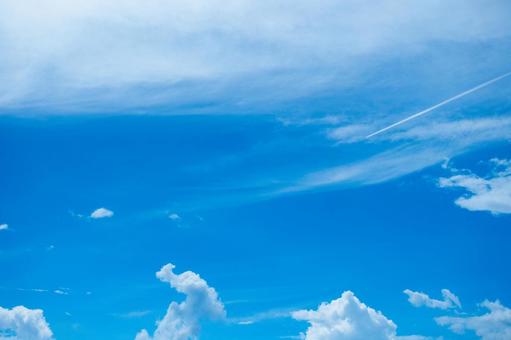 夏の空 夏の空 空,雲,青空の写真素材