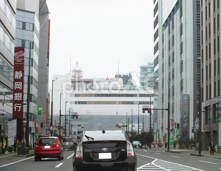 静岡駅南口付近の風景 静岡駅,駅前,南口の写真素材