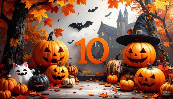 10月 ハロウィンイメージ 10月 ハロウィンイメージの写真