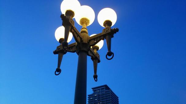街灯 街灯 風景,夜景,街の灯りの写真素材