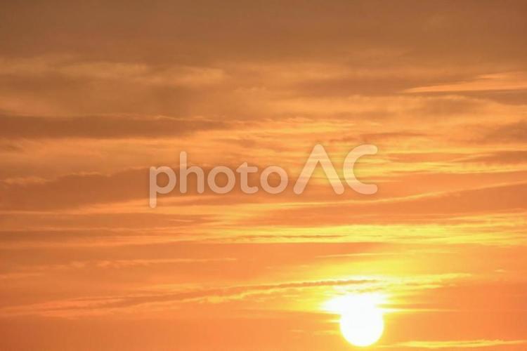 美しい日の出 お空,そら,たそがれの写真素材