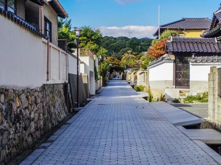 【山口県】長府・古江小路町 古江小路町,長府,街並みの写真素材