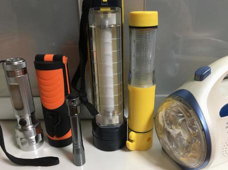 災害への備えライト 懐中電灯,災害への備え,ライトの写真素材