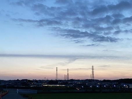 夕暮れの街 夕暮れの街の写真