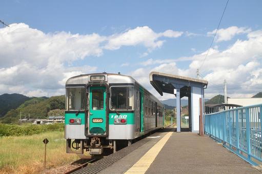 JR牟岐線、阿波海南駅、ホーム JR牟岐線、阿波海南駅、ホーム jr,jr四国,牟岐線の写真素材