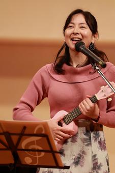 リハーサルC シンガー,ボーカル,歌手の写真素材