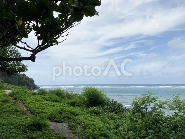 大度浜海岸（ジョン万ビーチ） ジョン万ビーチ,ジョン万次郎,大度海岸の写真素材