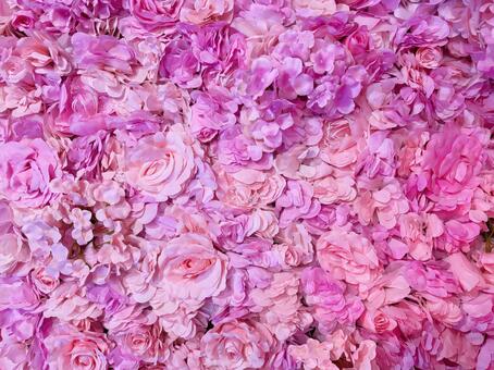 ピンク色のお花の背景素材２ 背景,濃い,ピンクの写真素材