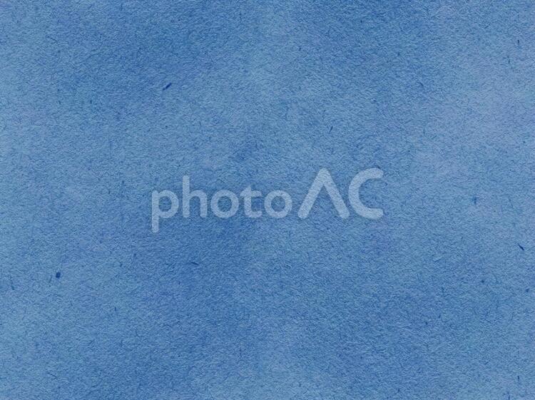 テクスチャ　水彩　和紙　青 背景,テクスチャ,水彩の写真素材