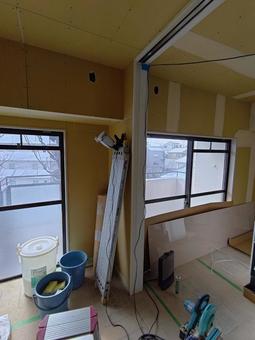 リノベーション途中のマンション リノベーション途中のマンションの写真