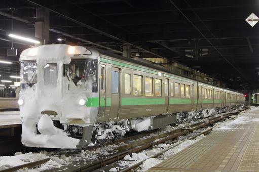 JR北海道、721系、快速エアポート JR北海道、721系、快速エアポート jr,jr北海道,千歳線の写真素材