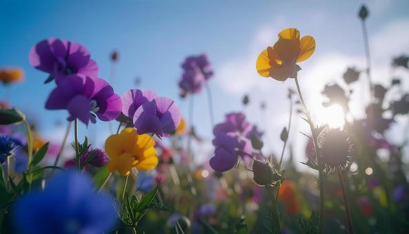 1月誕生花 スイートピー、グロリオサ 1月誕生花 スイートピー、グロリオサの写真