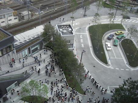 スカイツリー俯瞰-5 東京スカイツリー,俯瞰,広場の写真素材