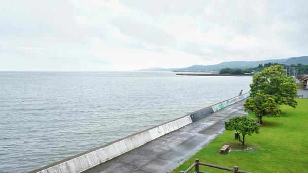 道の駅太良からの海 道の駅太良からの海 道の駅,太良町,風景の写真素材