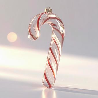 キャンディケインクリスマスオーナメント キャンディケインクリスマスオーナメントの写真