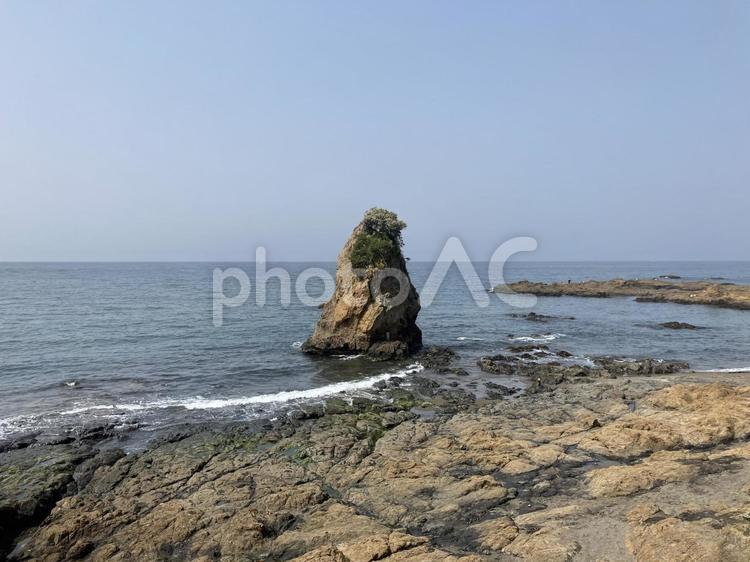秋谷の立石風景 立石,秋谷,立石公園の写真素材