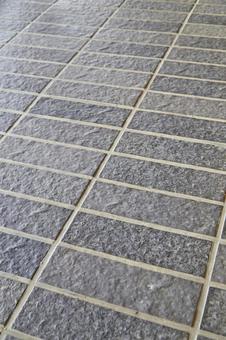 タイル状の道 背景素材,石,タイルの写真素材