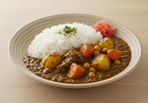 美味しそうなカレーライス 美味しそうなカレーライスの写真