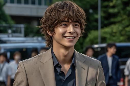カジュアルな感じのビジネスマン カジュアルな感じのビジネスマンの写真