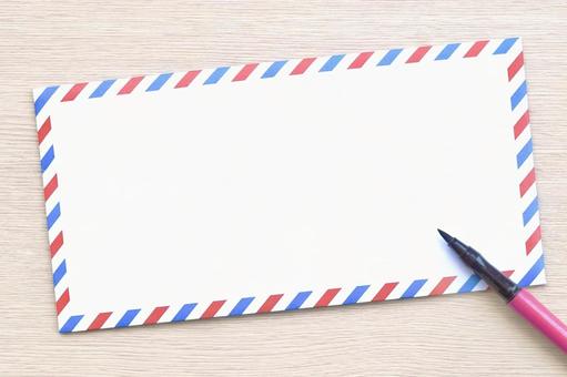 Photo, letter, pen, envelope, 