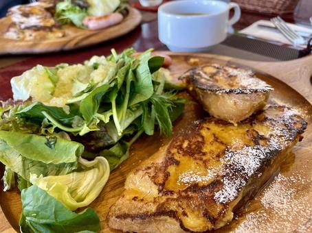 フレンチトースト フレンチトースト フレンチトースト,朝食,昼食の写真素材