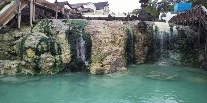 草津温泉湯畑 温泉,湯畑,源泉の写真素材