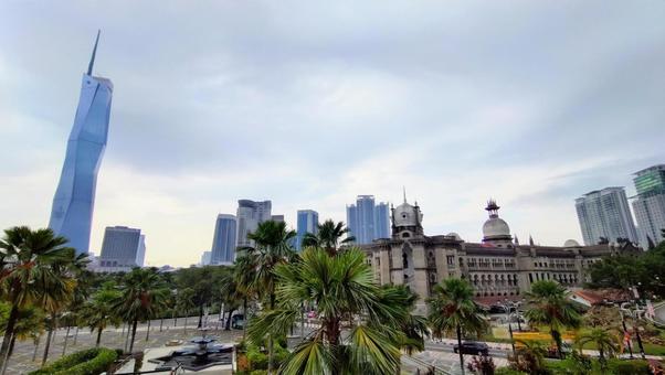 クアラルンプールの街並み01 高層ビル,街並み,マレーシアの写真素材