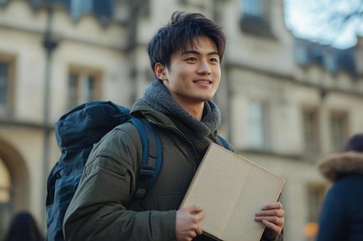 海外の大学へ留学している日本人学生 海外の大学へ留学している日本人学生の写真