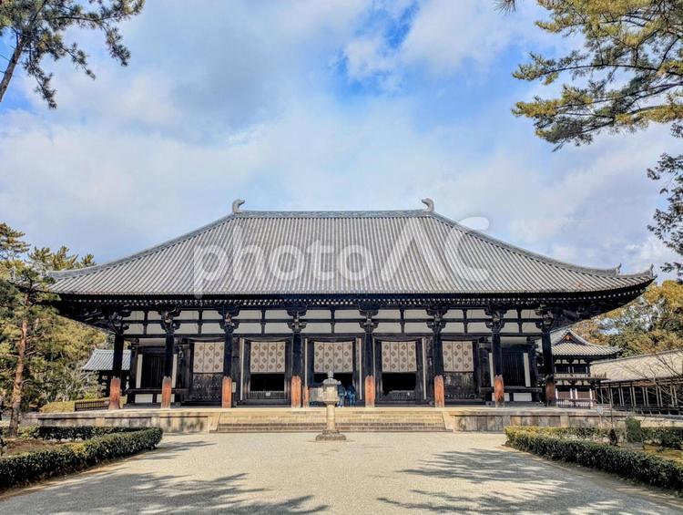 奈良、唐招提寺 近畿,関西,地方の写真素材