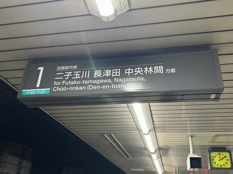 Yoga Station Platform 1 Destination Information, JPG