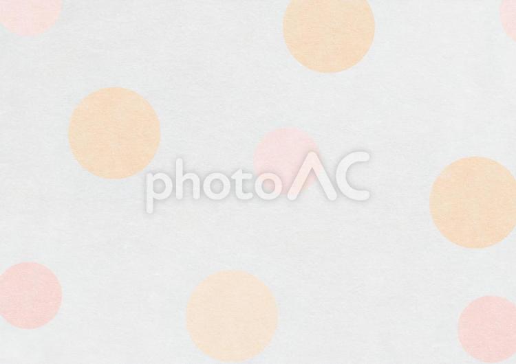 和風のオレンジの水玉模様 水玉,ドット,模様の写真素材