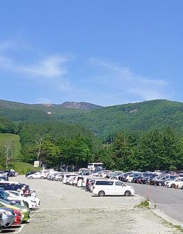 安達太良山 登山口駐車場 安達太良山 登山口駐車場 駐車場,安達太良山,登山口の写真素材