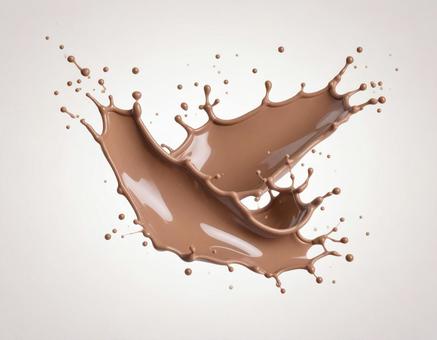 溶けたチョコレート 溶けたチョコレートの写真