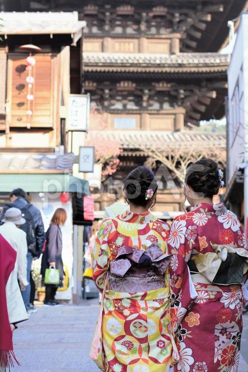 清水寺五重塔 お土産,お土産店,お正月の写真素材