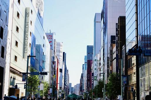 Photo, ginza, ginza street, boulevard, 