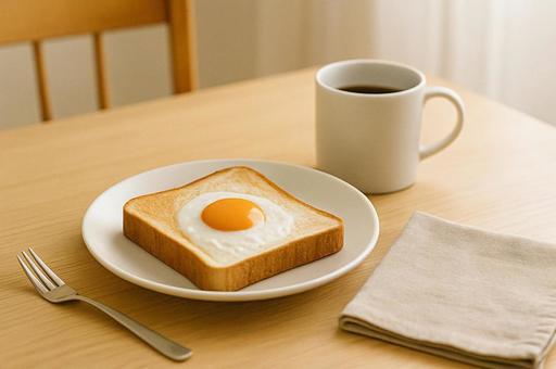 朝の食卓 朝の食卓の写真