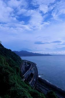 薩埵峠 薩埵峠 薩埵峠,富士山,駿河湾の写真素材