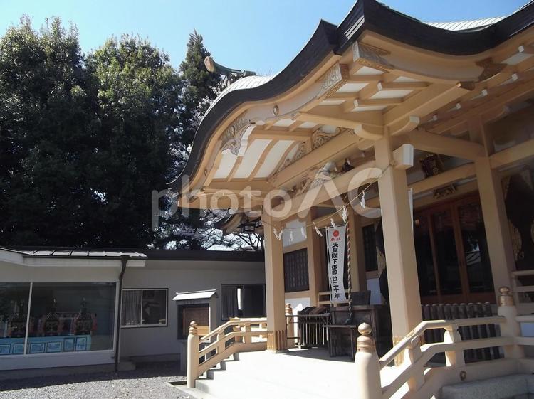 新町御嶽神社 神社,拝殿,新町御嶽神社の写真素材