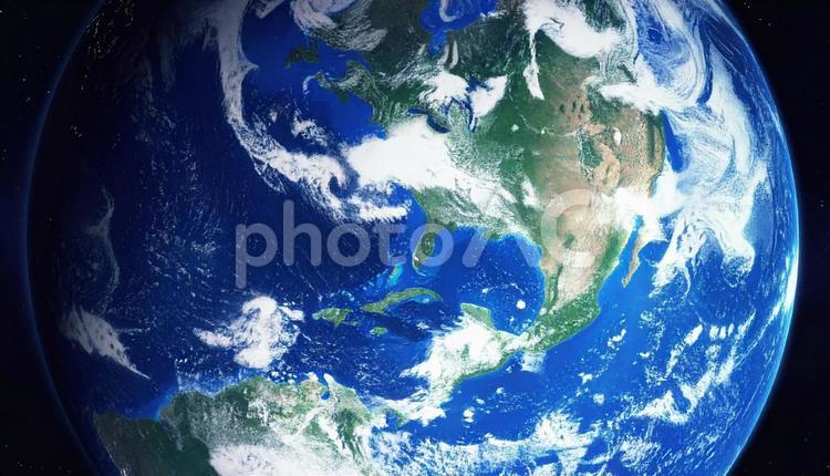 宇宙から見た地球 地球,青,宇宙の写真素材