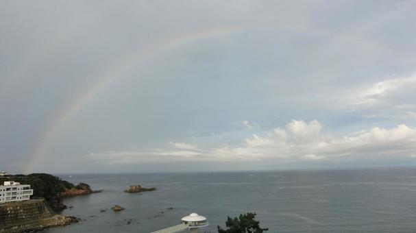 南紀白浜の虹の写真