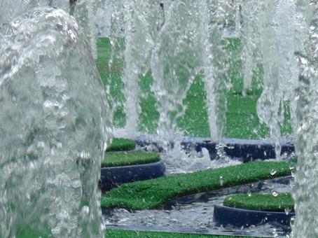 Fountain bokeh background-1, JPG